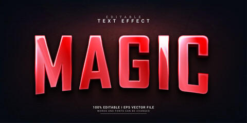 Wall Mural - magic 3d style text effect