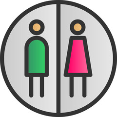 Sticker - Restroom Icon