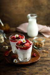 Sticker - Yogurt dessert with granola and berries