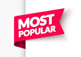 Fototapeta Most - Most Popular Label For Web Shop