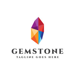 Wall Mural - gemstone jewelry logo design