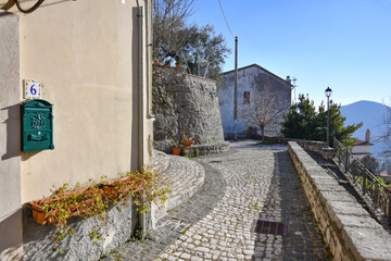 Canvas Print - The Italian village of Campodimele.