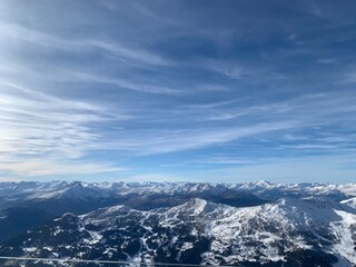 Wall Mural - Panaroma of a thousand peeks in the swiss alps