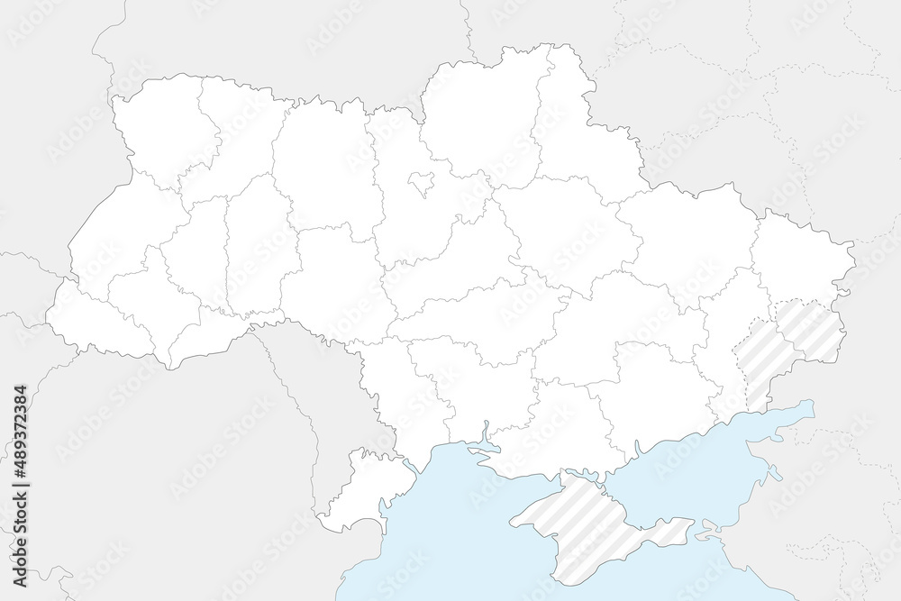 Blank map of Ukraine with regions, administrative divisions and territories claimed by Russia. Editable and clearly labeled layers. Stock Vector | Adobe Stock blank-map-of-ukraine-with-regions-administrative-divisions-and-territories-claimed-by-russia-editable-and-clearly-labeled-layers-stock-vector-adobe-stock