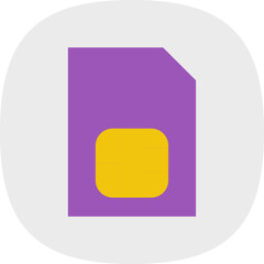 Sticker - Sim Card Icon