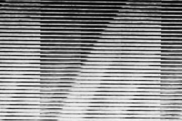 Fototapete - Pixel pattern of a digital glitch / Abstract black and white pixel pattern background of a digital glitch.