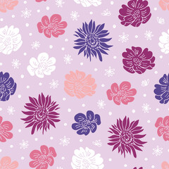 Poster - seamless floral pattern