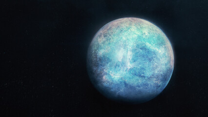 Wall Mural - blue planet in space.