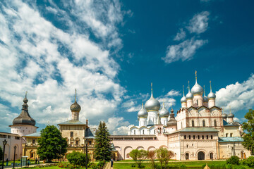 Wall Mural - Panorama of Rostov Kremlin in summer, Golden Ring of Russia