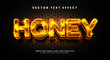 © Niestart Creation - Honey editable text style effect with glossy theme.