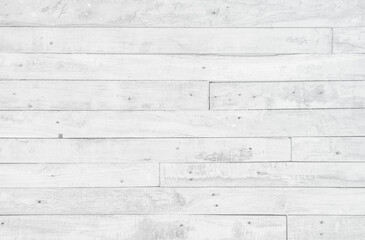 White wood plank texture background. Vintage wooden board wall hardwoods decoration.