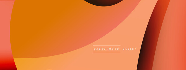 Creative geometric wallpaper. Minimal abstract background. Circle and wave composition vector illustration for wallpaper banner background or landing page