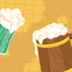 Wall Mural - saint patricks day beers