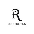 old letter r logo design template