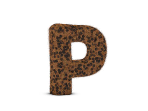 Fur letter P