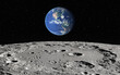 © muratart - The Earth as Seen from the Surface of the Moon 'Elements of this Image Furnished by NASA'