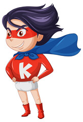 Poster - Little boy in superhero costume