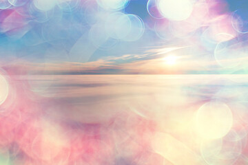 Wall Mural - clouds bokeh abstract bright summer wallpaper nature sky