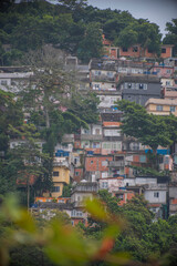 Wall Mural - Rio de Janeiro downtown and favela