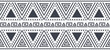 Tribal Seamless Pattern. Monochrome Ethnic Geometric Vector Background. Aztec or Inca Style