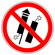 Vsrr590 VectorSignRoundRed Vsrr - German: Feuerwerk Verboten . English: Prohibition Sign . Firecracker - No Fireworks . Vector Sign . Transparent . AI 10 / EPS 10 . G11251