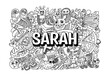 Sarah #name doodle art