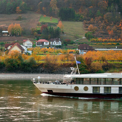 Wall Mural - ship on the danube river