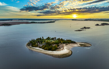 Wall Mural - Sharktooth Island Wilmington North Carolina