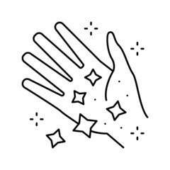 Wall Mural - hand boho line icon vector illustration