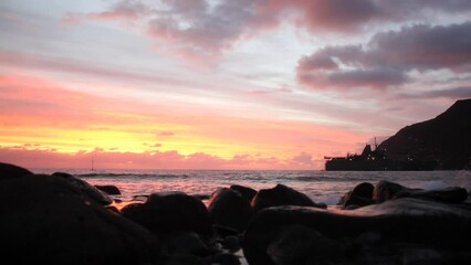 Wall Mural - sunset over the sea