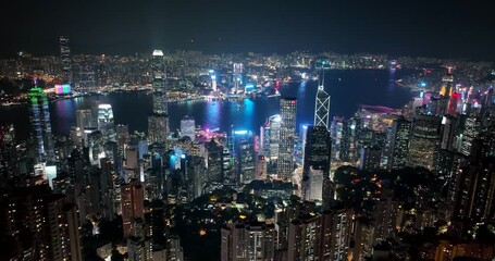 Sticker - Hong Kong city night