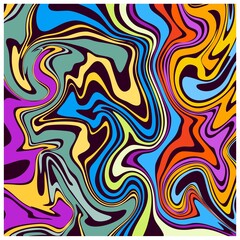 Wall Mural - Stunning unique delicately textured swirled liquified modern abstract design. An abstract colorful psychedelic wavy background.