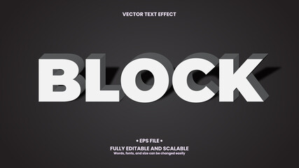 Block Minimalist Text Effect