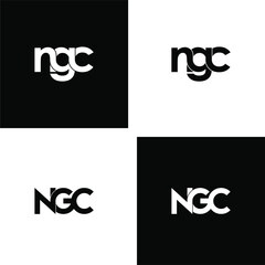 ngc letter original monogram logo design set