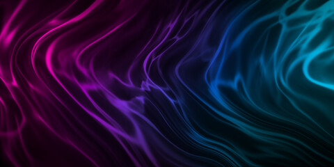 Poster - Abstract colorful gradient light fluid wavy dynamic isolated on black background in concept modern, technology