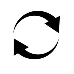 Poster - Synchronization icon. Refresh and reload icons. Vector.