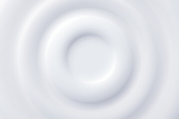 Fototapete - 3d plastic neomorphism, soft white figures with geometric concave and convex surface