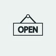 © STUDIOXI - Open store vector icon illustration sign