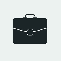 Sticker - Briefcase vector icon illustration sign 