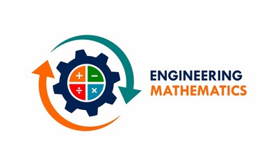 Engineering math logo template illustration