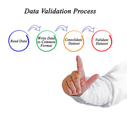 Canvas Print - Four components of validation process