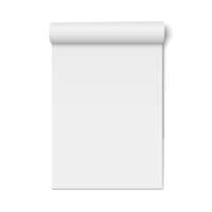 Poster - Vector mockup of magazine with folded paperback