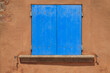 canvas print picture - Fenster mit blauen Fensterläden, Provence