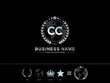 Monogram CC Logo Design, Letter Cc Logo Design and Creative circle Leaf Globe Royal Crown and Star Design