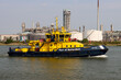 Rotterdam Port autorithy RPA11 patrol ship heading to the Botlek bridge