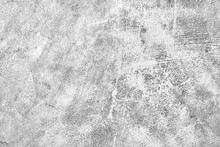 Gray Scale Image Of Concrete Wall Or Flooring Background. Textured Painted Rustic Cement Surface.
