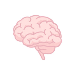 Human brain icon. Mind symbol