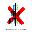 a design for celebrating zero discrimination day, march 1st. vector illustration