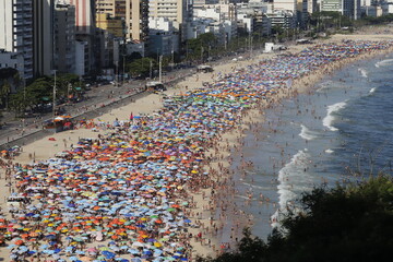 Two Brother Cliff Natural Park - Leblon and Ipanema Beach - Summer in Rio de Janeiro, Brazil