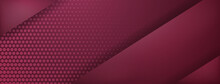 Abstract Background Made Of Slanting Lines And Halftone Dots In Burgundy Colors